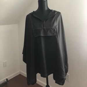 Black rain poncho